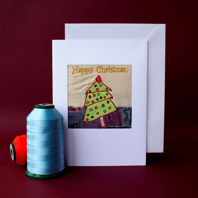Embroidered Christmas Cards