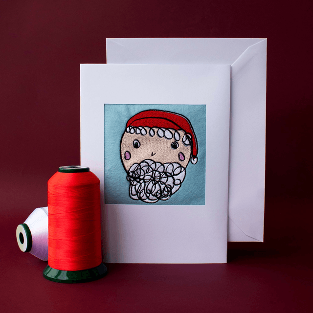 Embroidered Christmas Cards