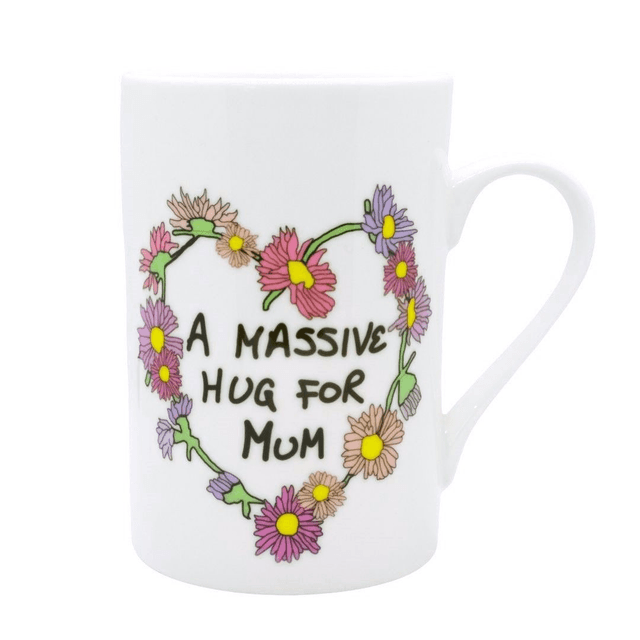 Daisy &#039;Hug for Mum&#039; Bone China Mug by Becky