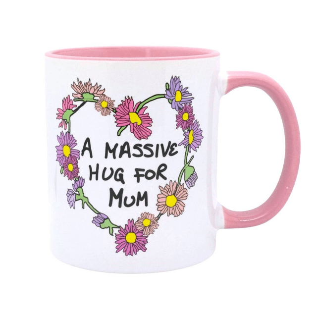 Daisy &#039;Hug For Mum&#039; Ceramic Mug by Becky