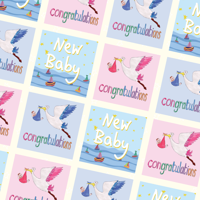 Printed Baby Cards
