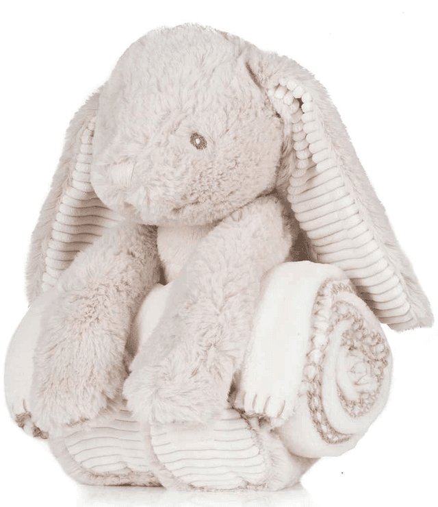 Personalised Rabbit and Blanket Set